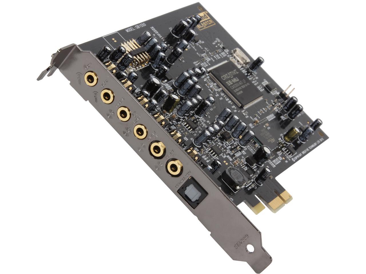 Creative Sound Blaster Audigy PCIe RX 7.1 Sound Card with High Performance Headphone Amp 1