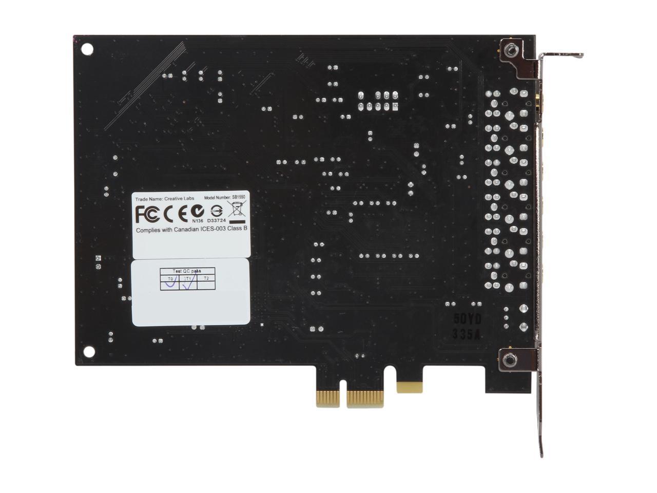 Creative Sound Blaster Audigy PCIe RX 7.1 Sound Card with High Performance Headphone Amp 5