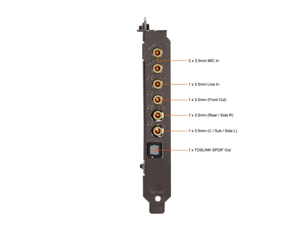 Creative Sound Blaster Audigy PCIe RX 7.1 Sound Card with High Performance Headphone Amp 3