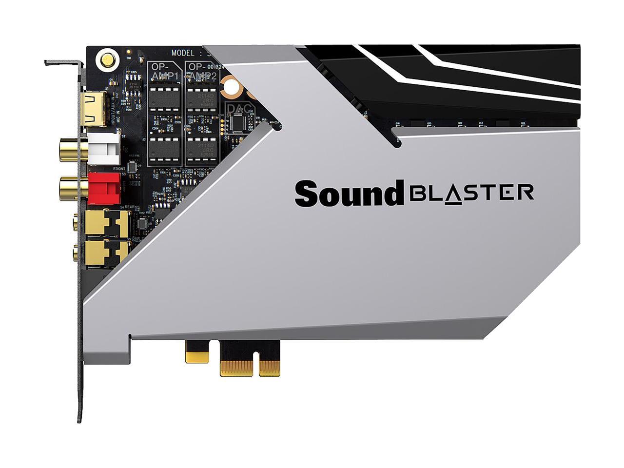 Creative Sound Blaster AE-9 5.1 surround channels, and up to 7.1 virtual surround channels Channels 32-bit 384 KHz PCI Express x1 Interface Sound Card 2