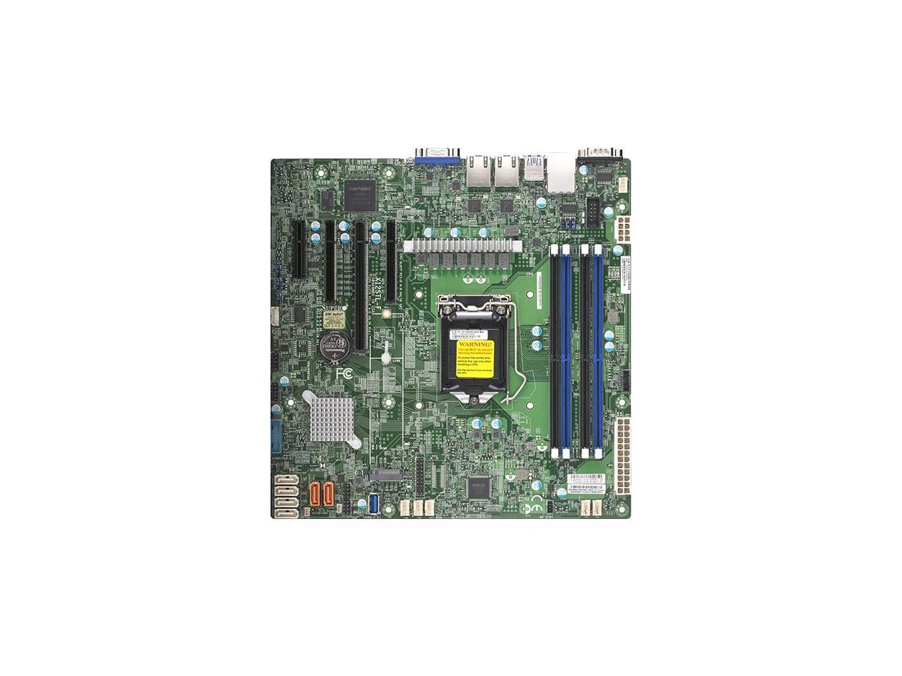 SUPERMICRO X12STL-F - Motherboard - micro ATX - LGA1200 Socket - C252 Chipset - USB 3.2 Gen 1 - 2 x Gigabit LAN - onboard graphics MBD-X12STL-F-B 2