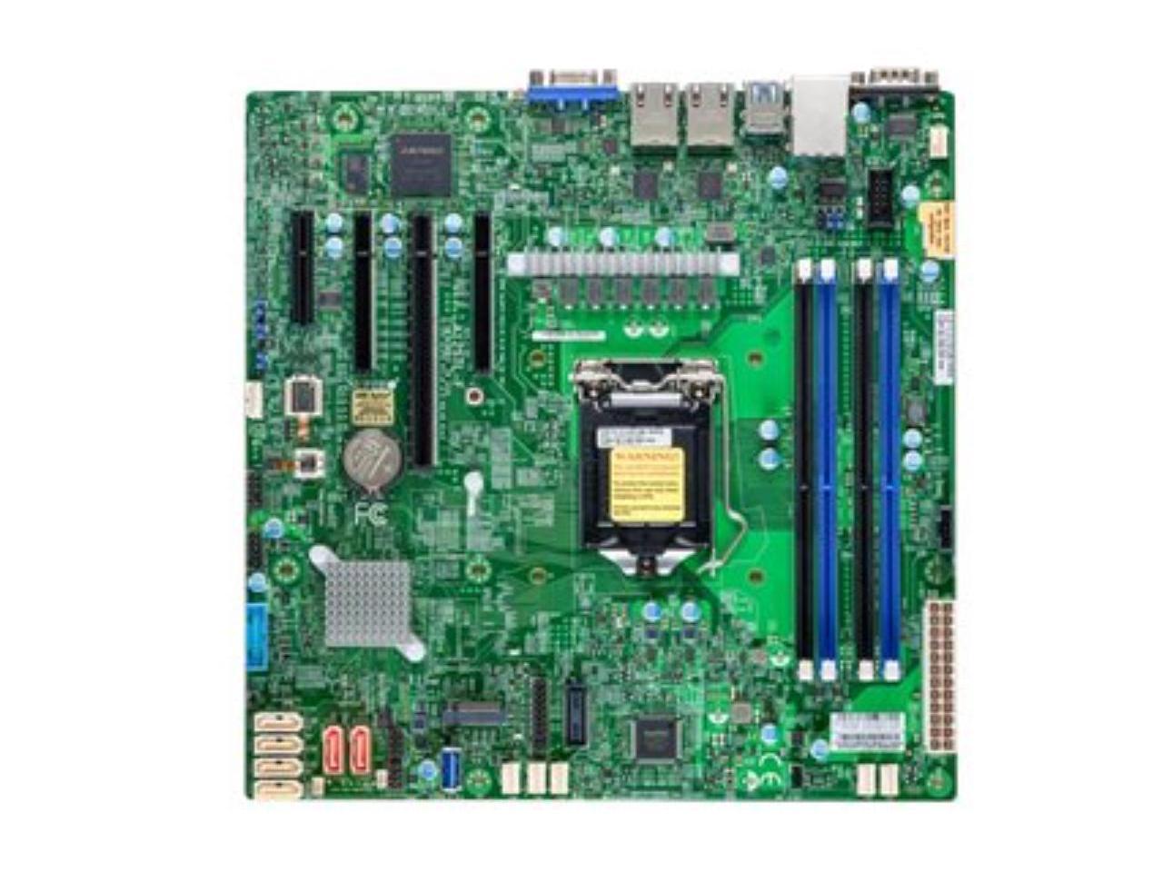 SUPERMICRO X12STL-F - Motherboard - micro ATX - LGA1200 Socket - C252 Chipset - USB 3.2 Gen 1 - 2 x Gigabit LAN - onboard graphics MBD-X12STL-F-B 1