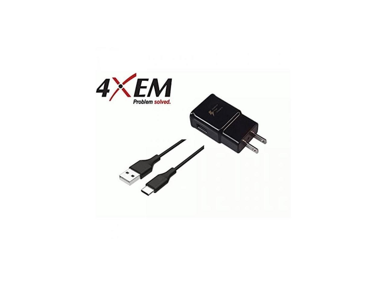 4XEM Samsung USB-C 3' Charger Kit Black 2