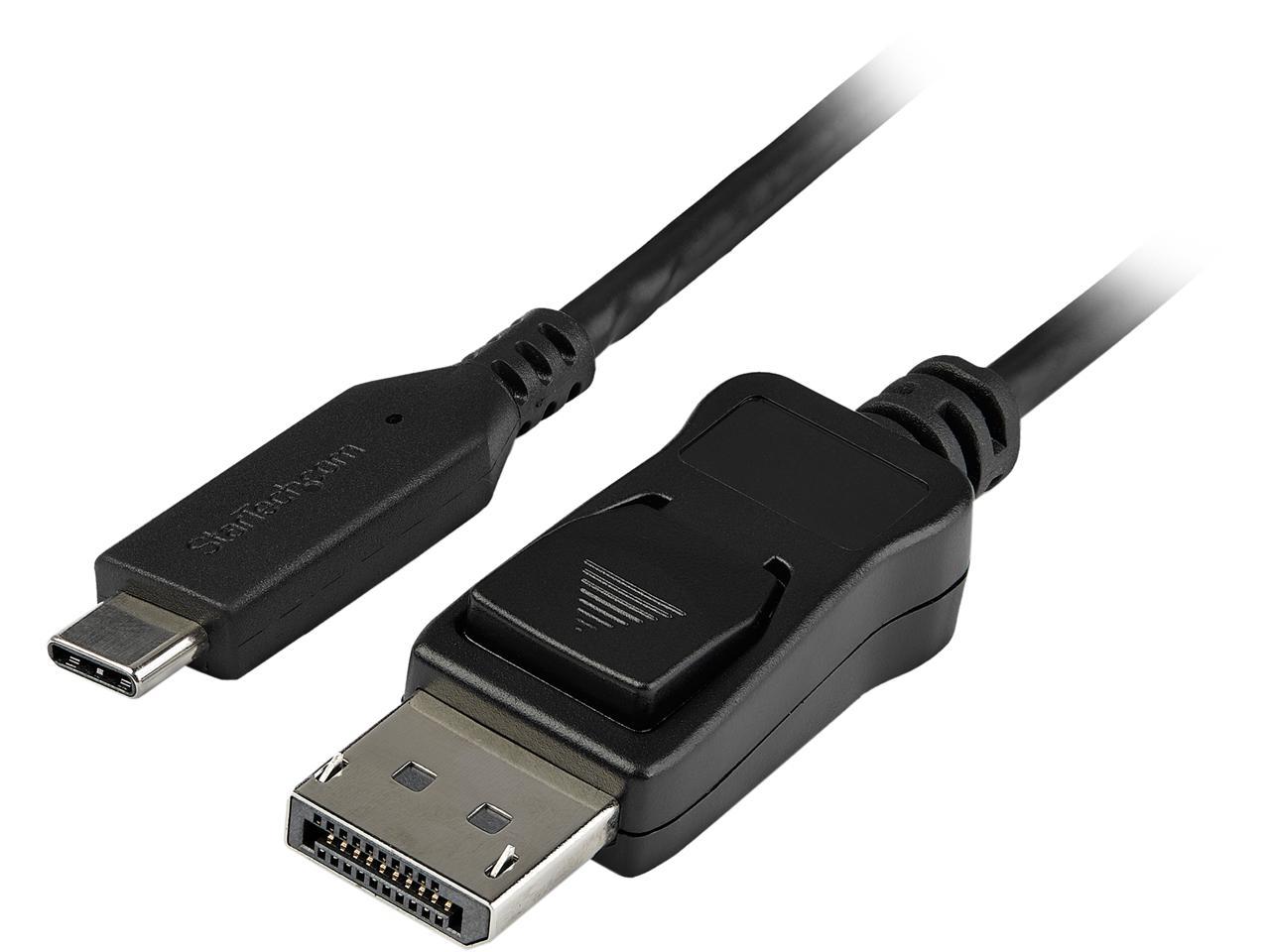 StarTech 5.9 ft USB-C to DisplayPort 1.4 M/M Adapter Cable CDP2DP141MB 1