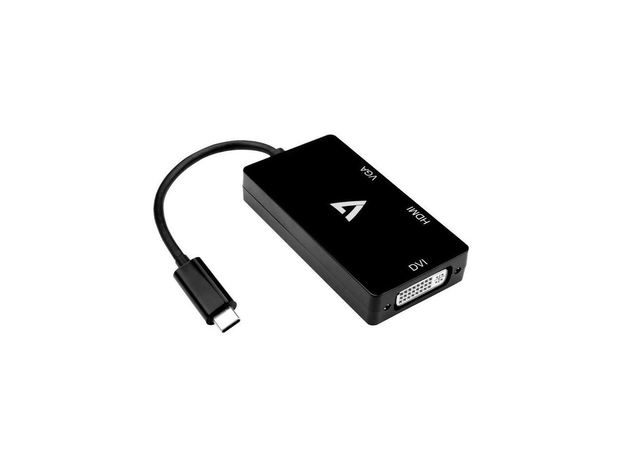 BLK USBC TO VGA DVI HDMI ADAPT 1