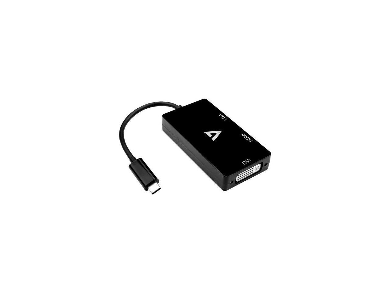 BLK USBC TO VGA DVI HDMI ADAPT 4