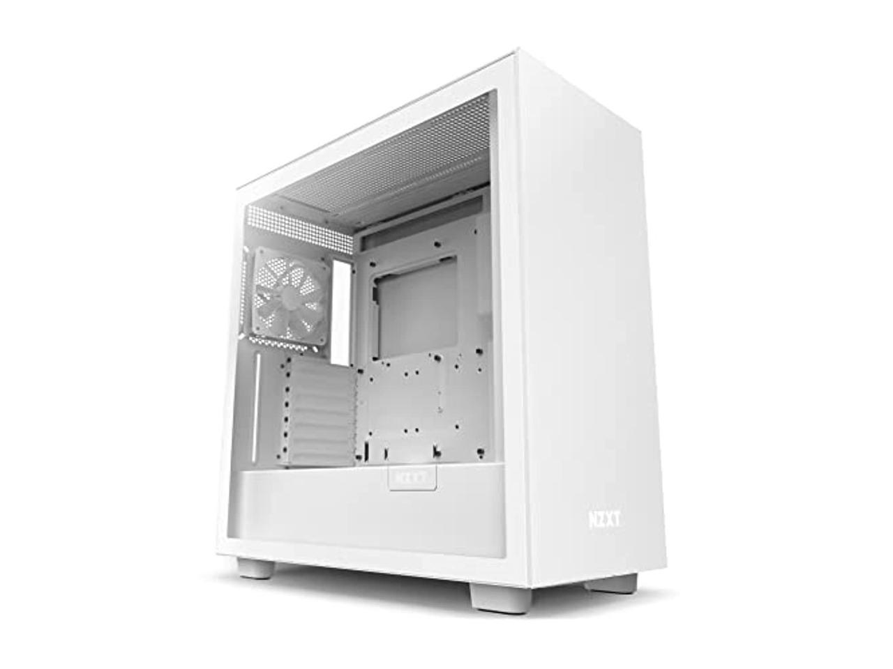 NZXT H7 - Mid-Tower PC Gaming Case - Tempered Glass - Enhanced Cable Management  - White 1