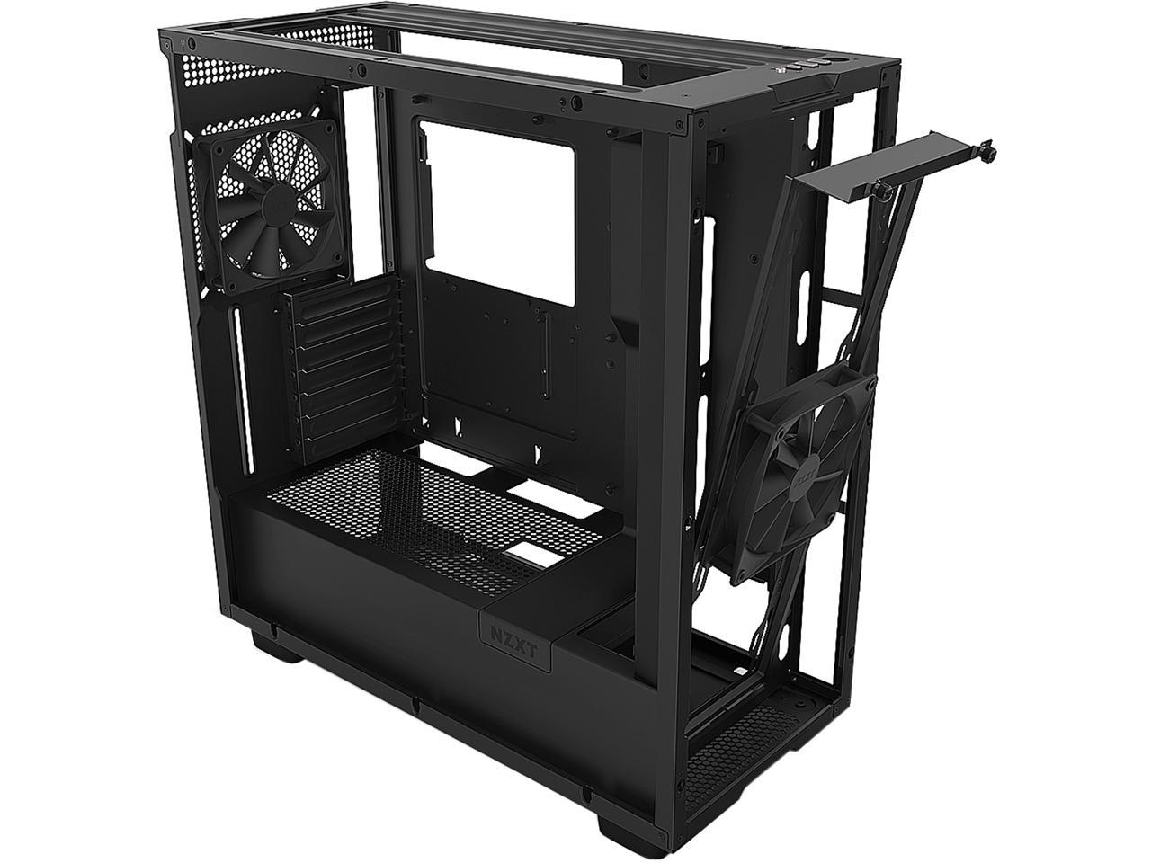 NZXT H7 Flow Black - Mid-Tower Airflow PC Gaming Case - Tempered Glass - Enhanced Cable Management - Water-Cooling Ready 4