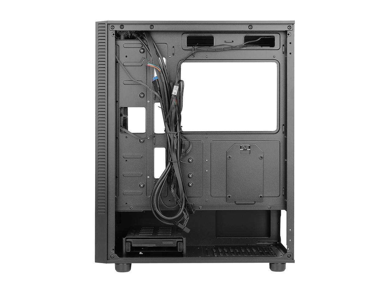 Antec NX Series NX410, 2 x 140mm & 1 x 120mm ARGB Fans Included, 360mm Radiator Support, Mesh Front Panel & Swing-Open Tempered Glass Side Panel ATX Mid-Tower Gaming Case 5