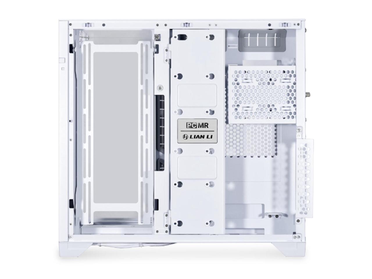 LIAN LI O11 Vision White Aluminum / Steel / Tempered Glass ATX Mid Tower Computer Case - O11VW 4