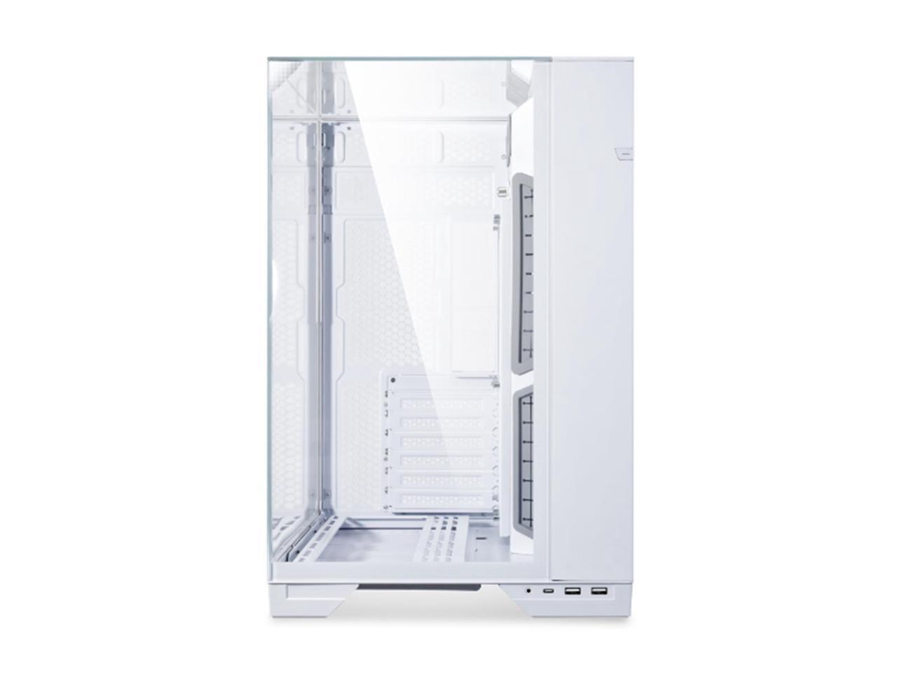 LIAN LI O11 Vision White Aluminum / Steel / Tempered Glass ATX Mid Tower Computer Case - O11VW 5