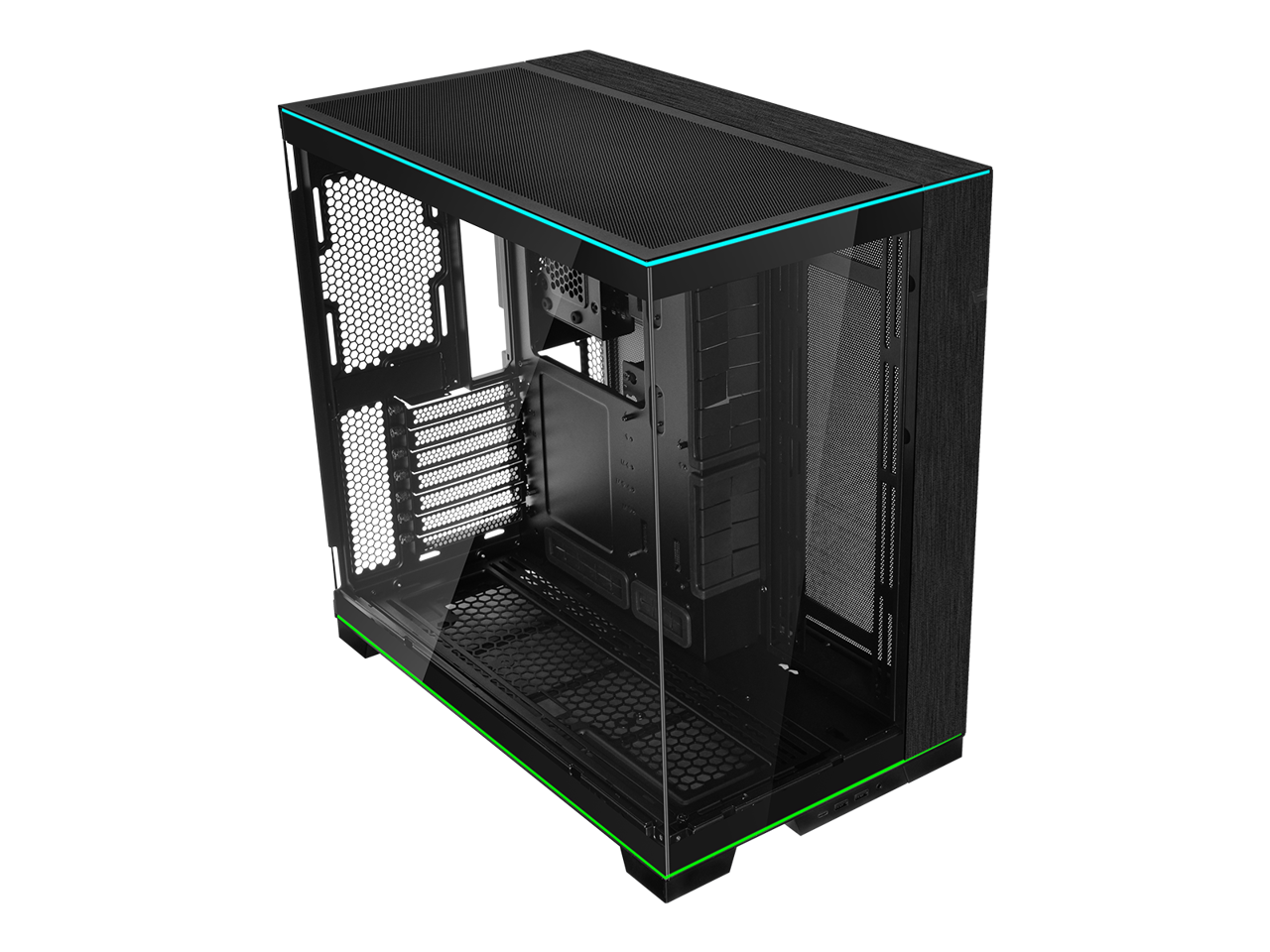 LIAN LI O11 Dynamic EVO RGB  Black Aluminum / Steel / Tempered Glass ATX Mid Tower Computer Case-O11DERGBX 1