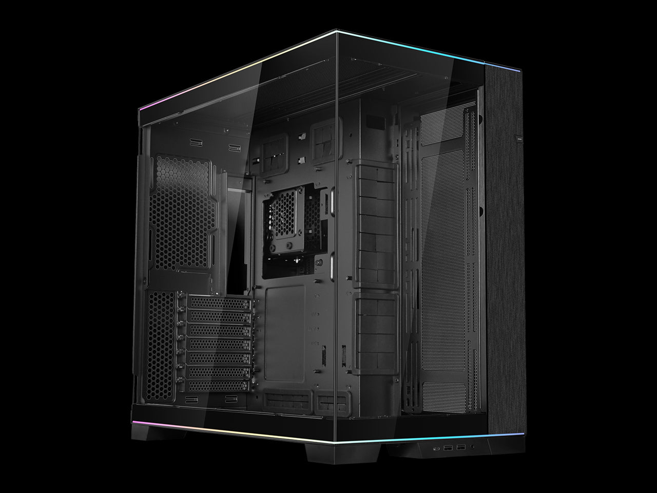 LIAN LI O11 Dynamic EVO RGB  Black Aluminum / Steel / Tempered Glass ATX Mid Tower Computer Case-O11DERGBX 4