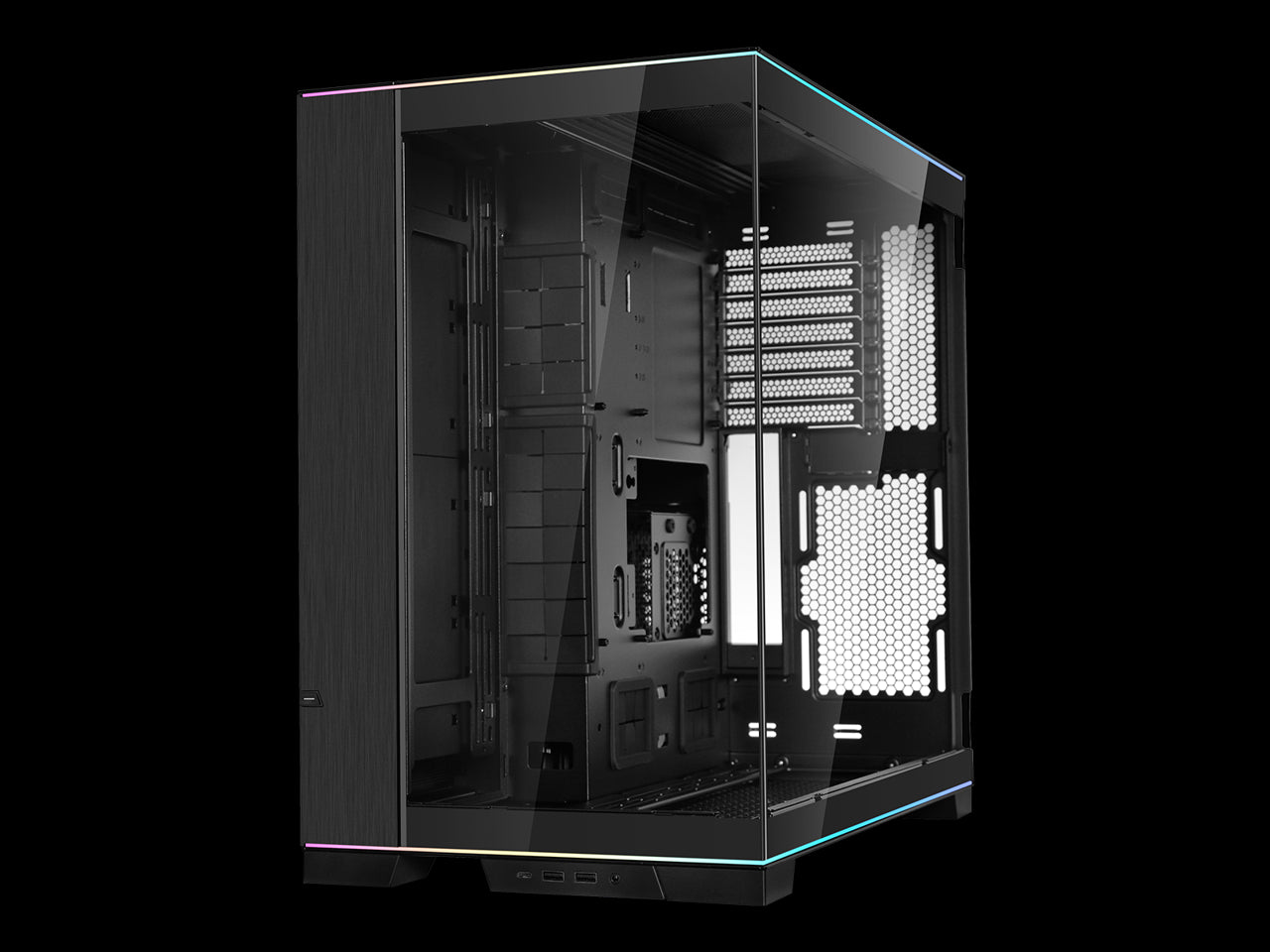 LIAN LI O11 Dynamic EVO RGB  Black Aluminum / Steel / Tempered Glass ATX Mid Tower Computer Case-O11DERGBX 5