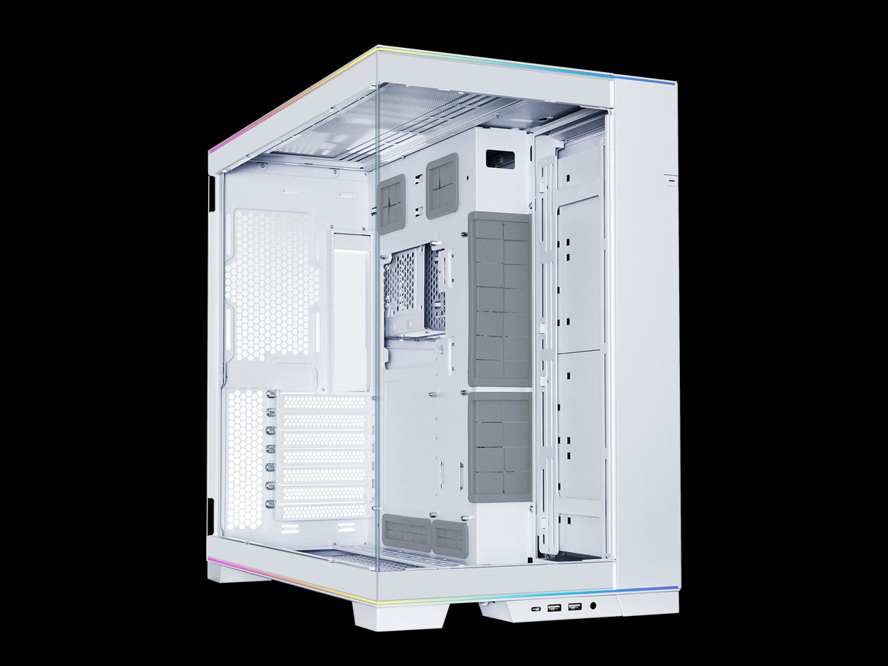 LIAN LI O11 EVO RGB  White Aluminum / Steel / Tempered Glass ATX Mid Tower Computer Case -O11DERGBW 1