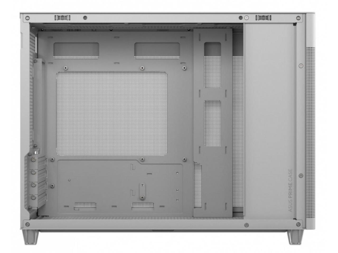 ASUS AP201 Type-C Airflow-focused Micro-ATX,Mini-ITX Computer Case, Support 360/280 Liquid Cooling White 2