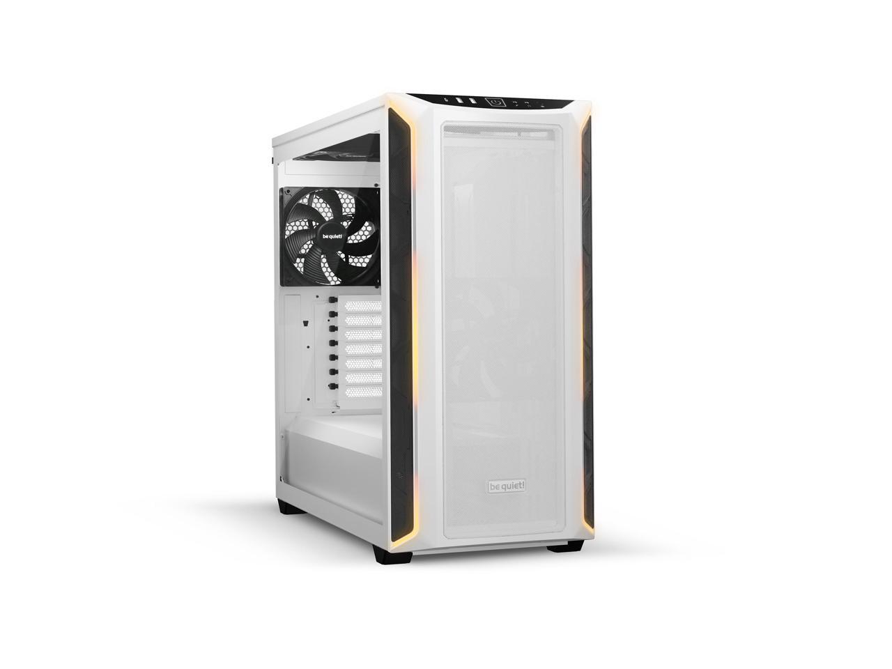 be quiet! Shadow Base 800 DX -ARGB - Mid-Tower PC Gaming Case - 420mm radiators or E-ATX motherboards Support -White 1