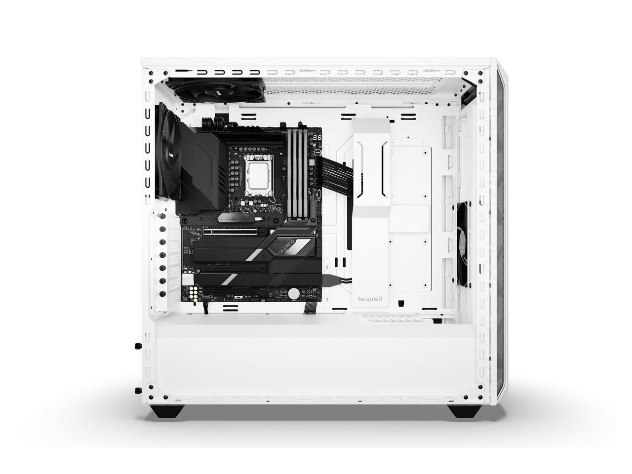 be quiet! Shadow Base 800 DX -ARGB - Mid-Tower PC Gaming Case - 420mm radiators or E-ATX motherboards Support -White 3