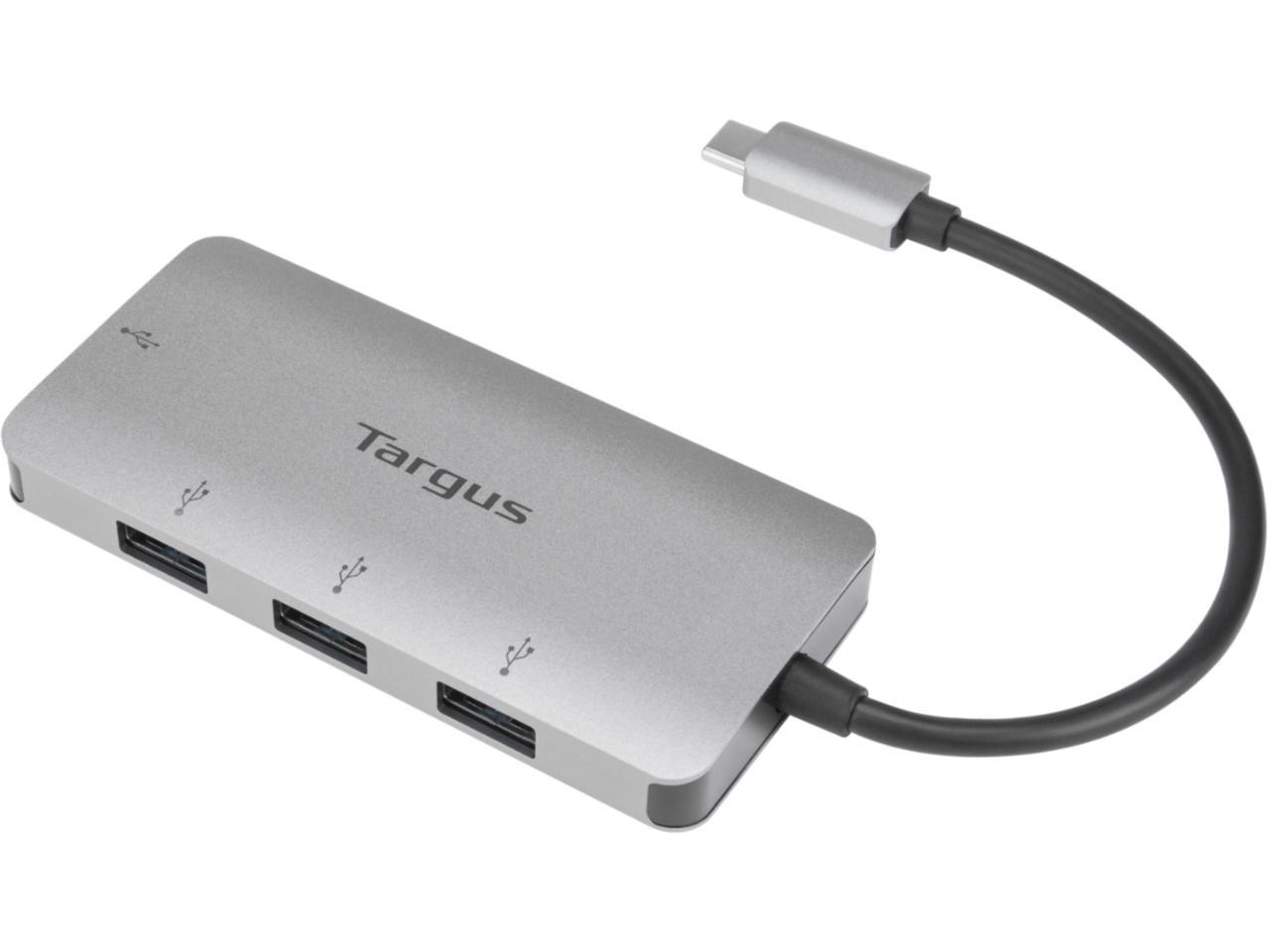 Targus USB-C to 4-Port USB-A Hub - USB Type C - External - 4 USB Port(s) - 4 USB 3.0 Port(s) - PC, Mac, Chrome - ACH226BT 2