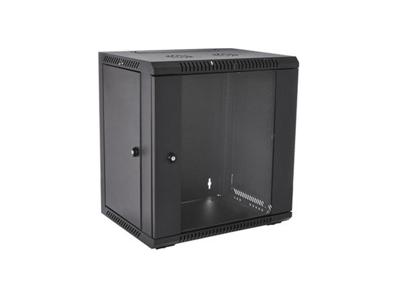 V7 12U Rack Wall Mount Glass Door Enclosure 2