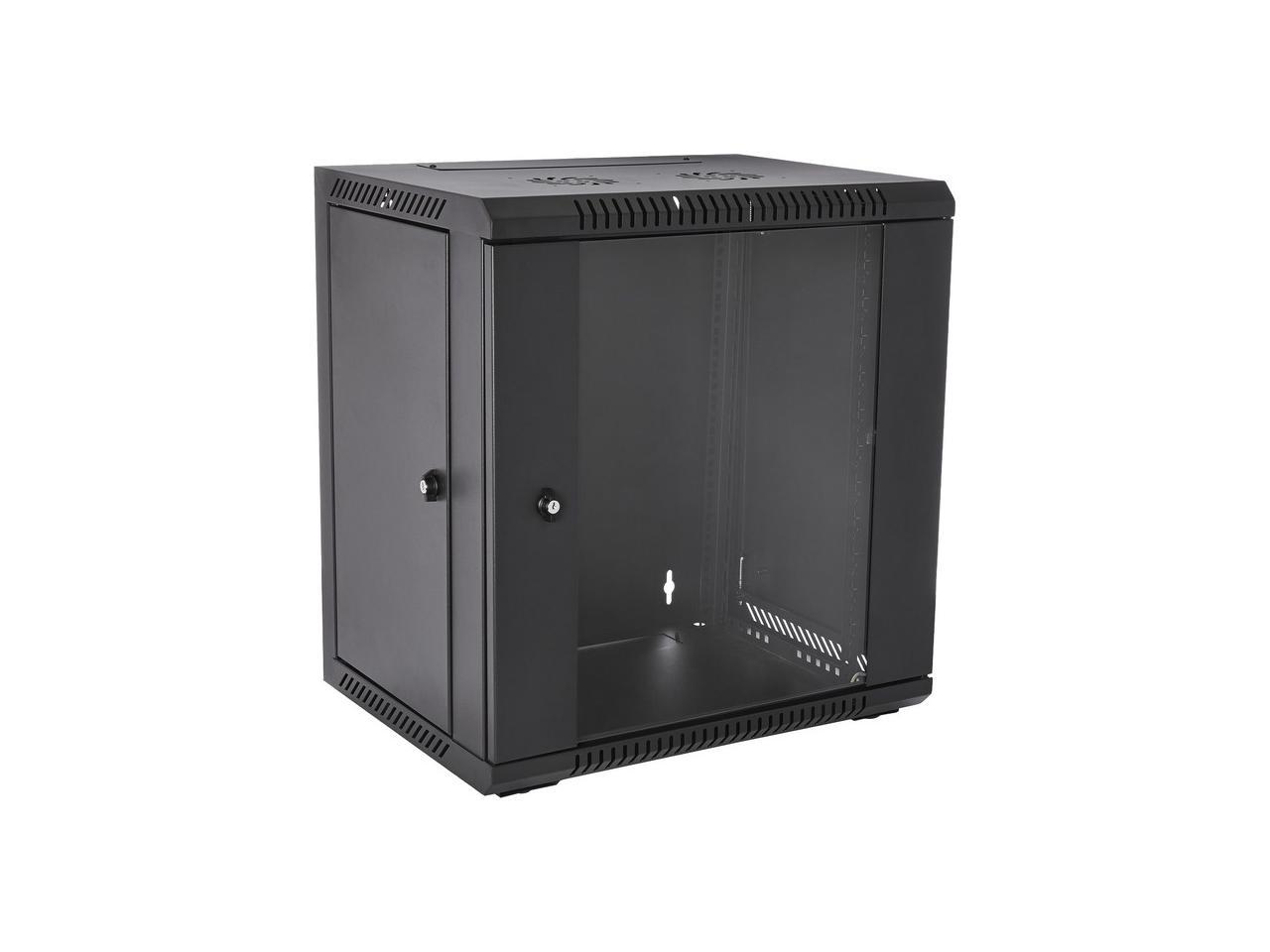 V7 12U Rack Wall Mount Glass Door Enclosure 4