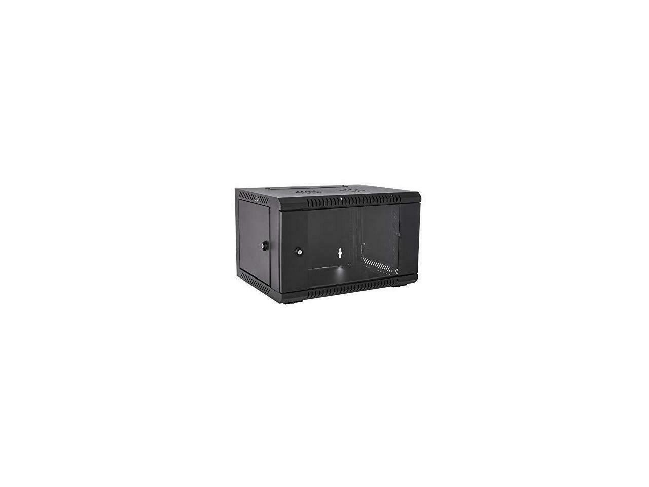 V7 6U Rack Wall Mount Glass Door Enclosure 3