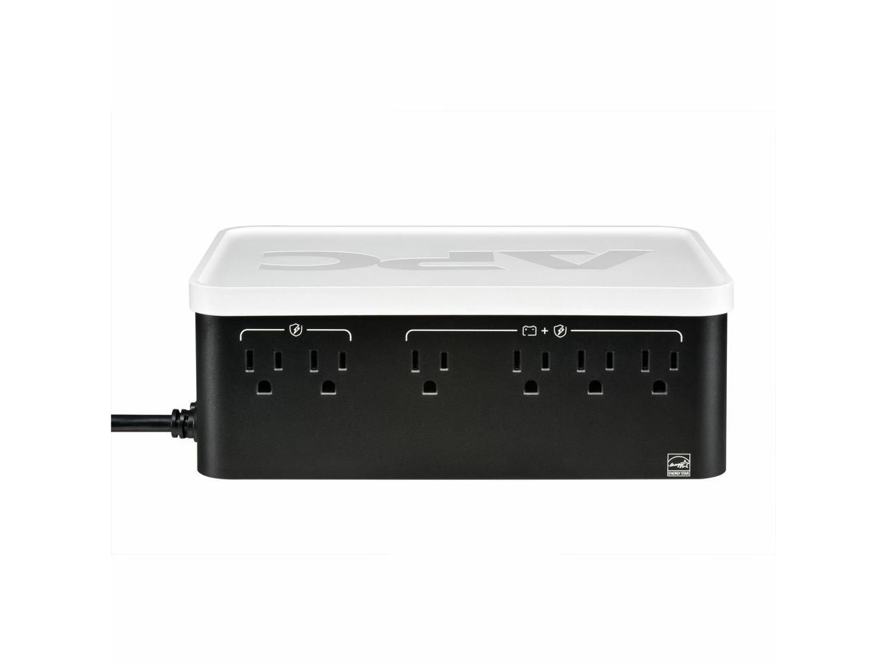 APC UPS Battery Backup, 500VA Backup Battery with 4 Outlets, Type C USB Charging , BE500G3 Back-UPS 4