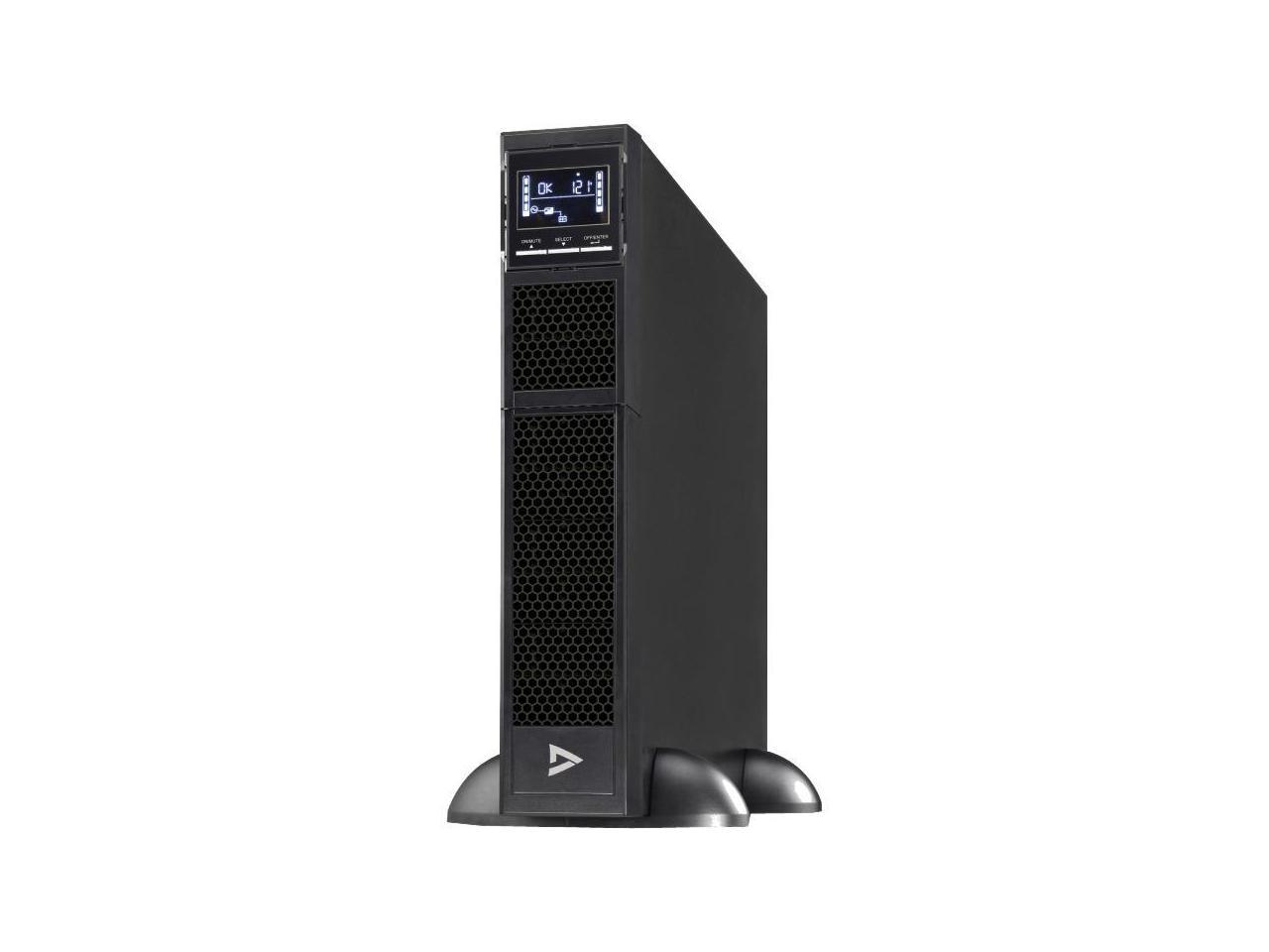 V7 On-Line UPS2URM3000DC-NC-1N 3000VA Rack-mountable UPS - 2U Rack-mountable - 3 Hour Recharge - 2.60 Minute Stand-by - 120 V AC Input - 100 V AC, 110 V AC, 115 V AC, 120 V AC, 127 V AC Output - Singl 2