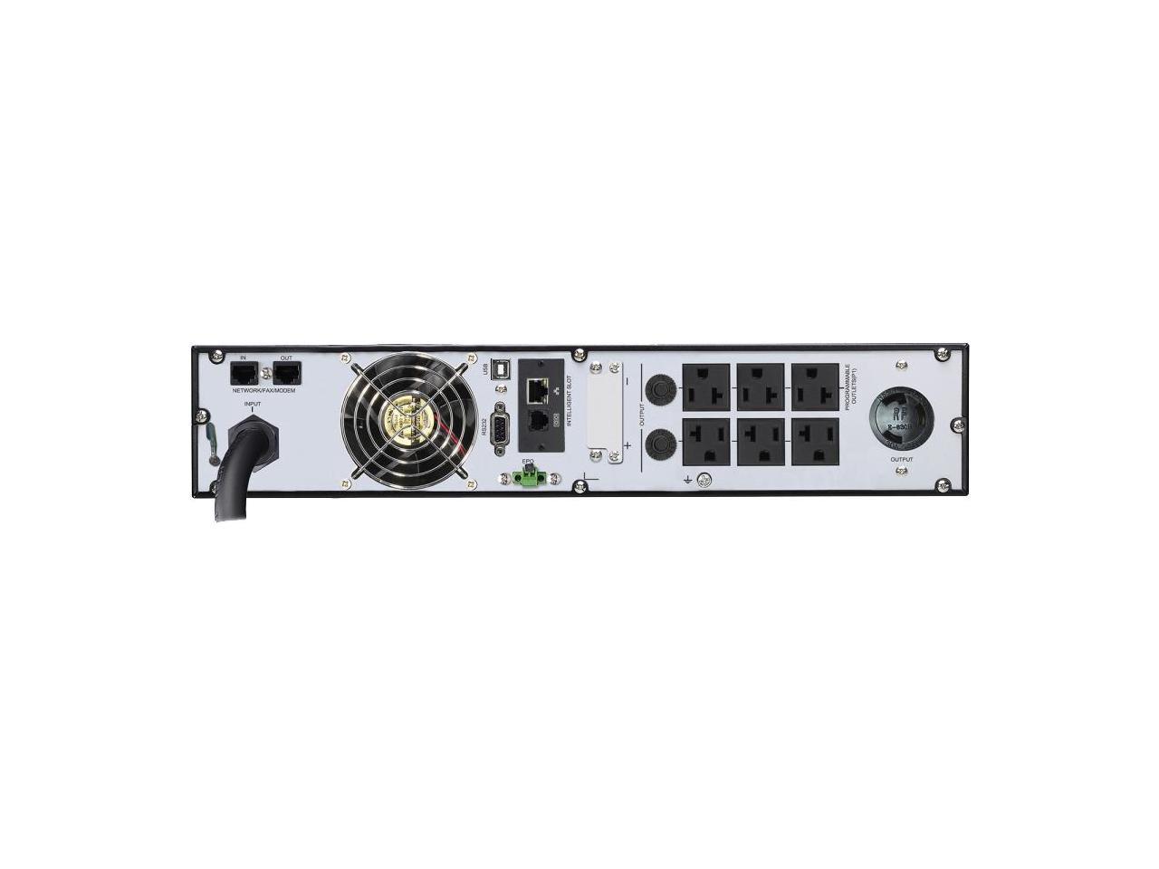 V7 On-Line UPS2URM3000DC-NC-1N 3000VA Rack-mountable UPS - 2U Rack-mountable - 3 Hour Recharge - 2.60 Minute Stand-by - 120 V AC Input - 100 V AC, 110 V AC, 115 V AC, 120 V AC, 127 V AC Output - Singl 3