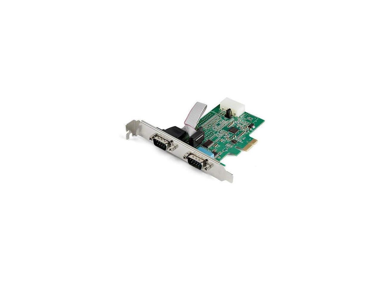 StarTech 2 Port PCIe RS232 Serial Adapter Card PEX2S953 2