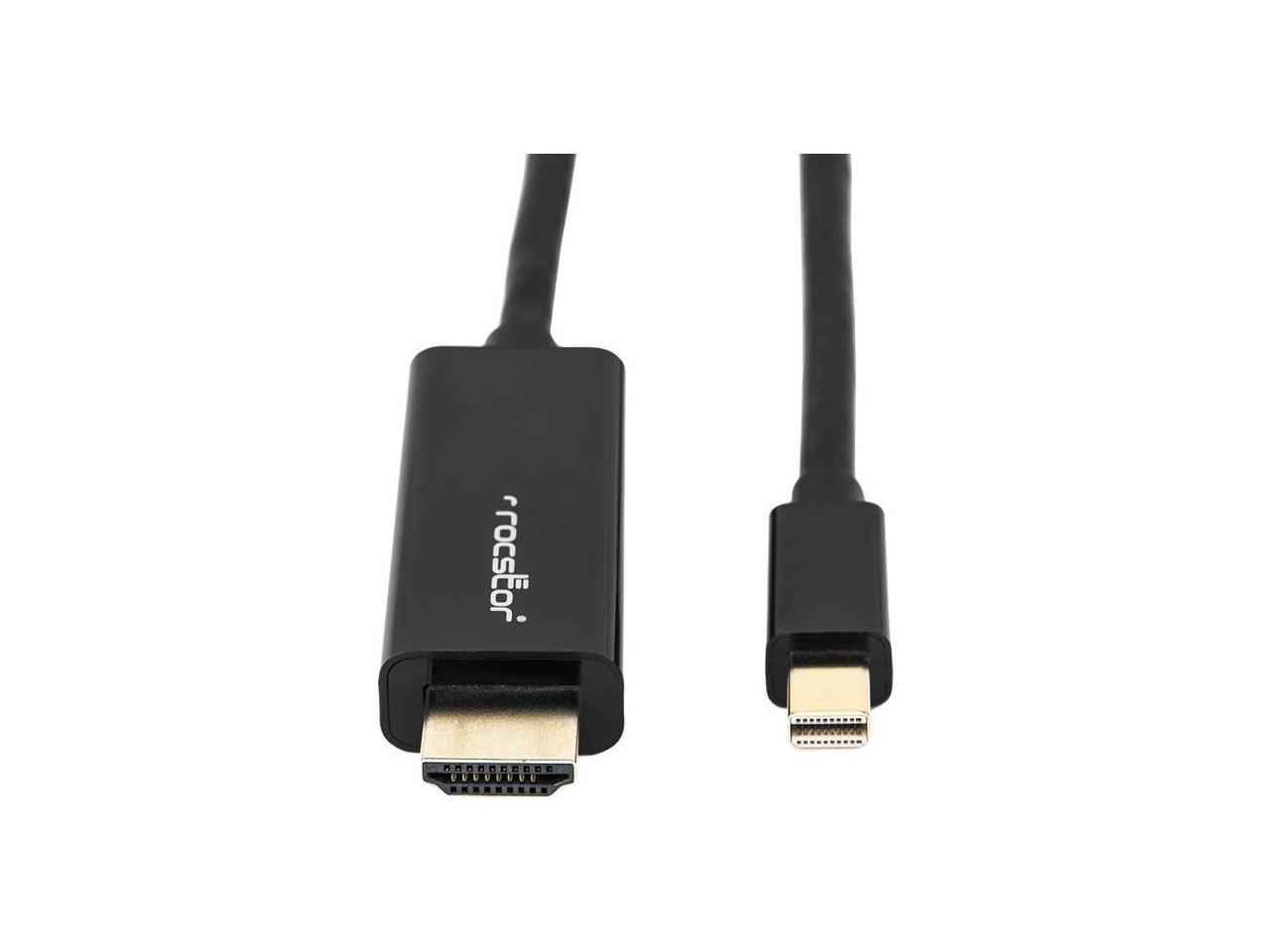 Rocstor Premium Mini DisplayPort to HDMI Cable M/M Y10C197B2 2