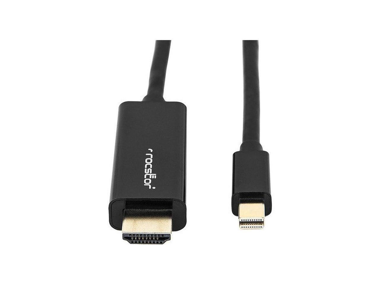 Rocstor Premium Mini DisplayPort to HDMI Cable M/M Y10C197B2 5