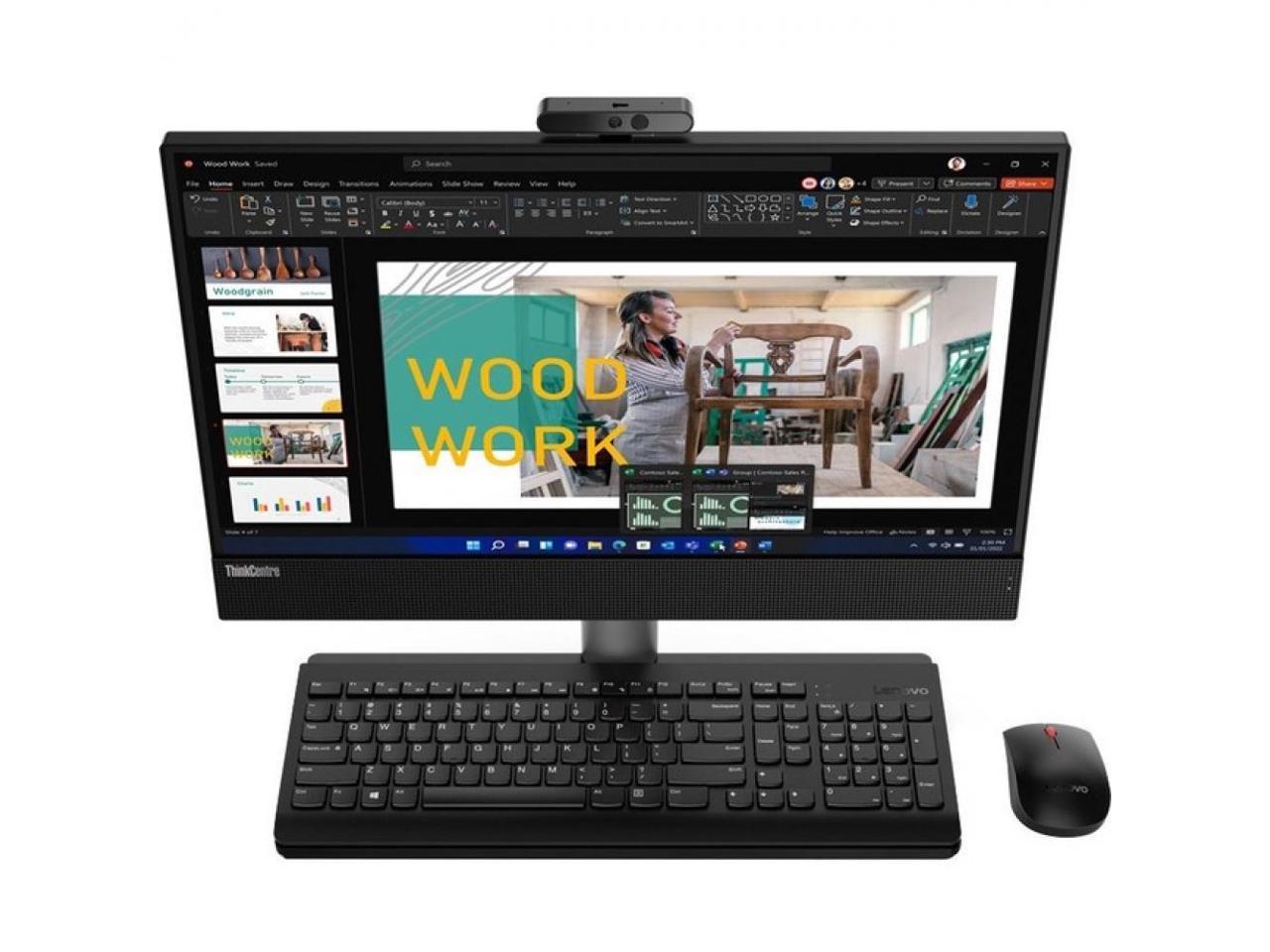 Lenovo ThinkCentre M70a Gen 3 11VL0048US 21.5" All-in-One Computer Intel Core i5 12th Gen i5-12400 Hexa-core (6 Core) 2.50 GHz 8 GB 256 GB NVMe M.2 Full HD 1920 x 1080 Desktop Black 1