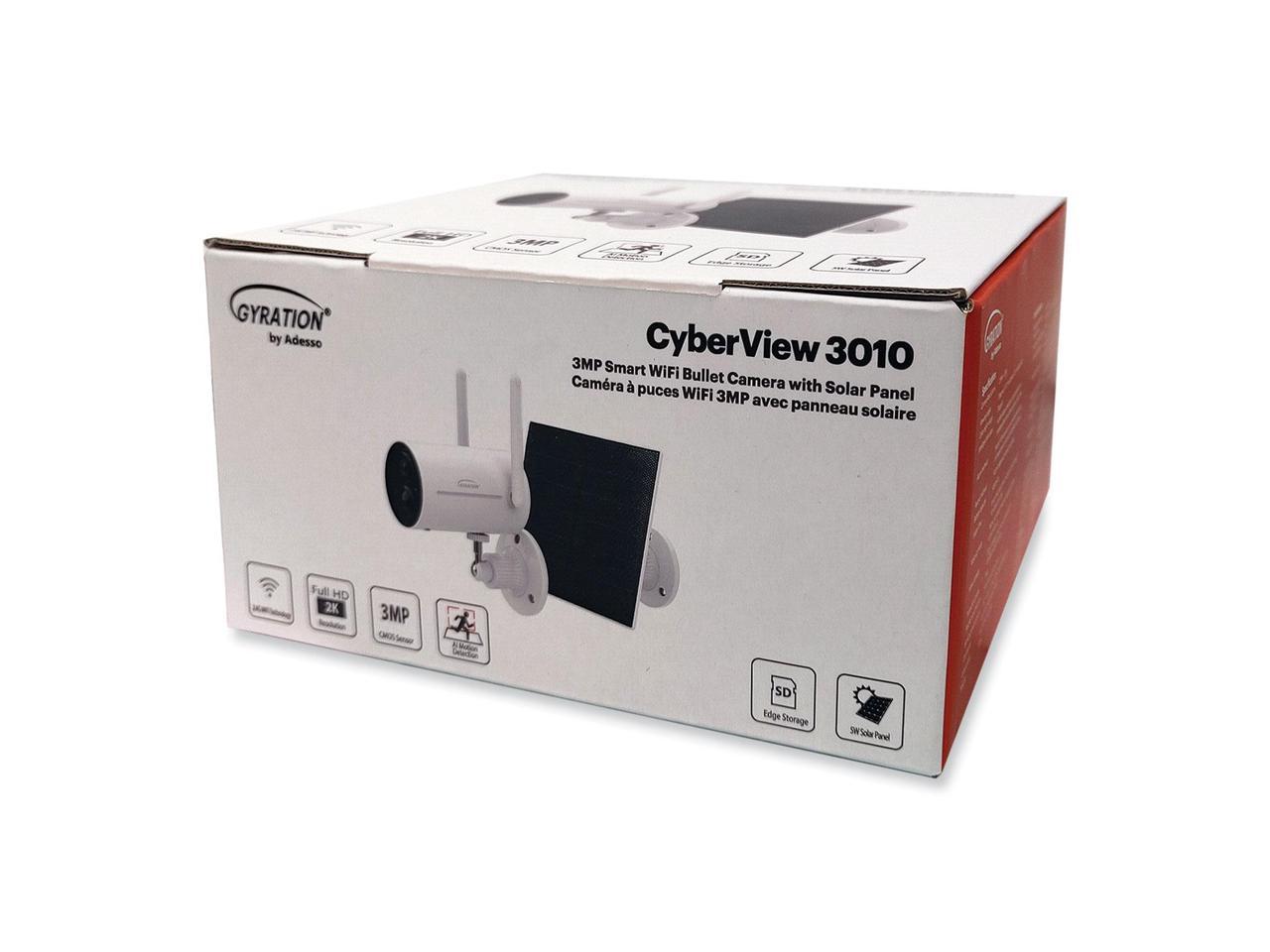 Gyration Cyberview 3010 3MP Indoor/Outdoor Color Network Camera Bullet White 1