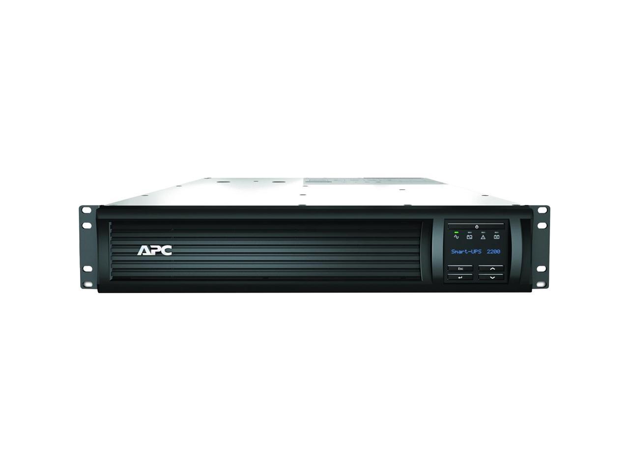 APC SMT2200RM2UNC Smart-Ups 2200Va Lcd Rm 2U - Ups (Rack-Mountable) - Ac 120 V - 1920 Watt - 2200 Va - Ethernet 10/100, Usb - Output Connectors: 8 - 2U - Black 2