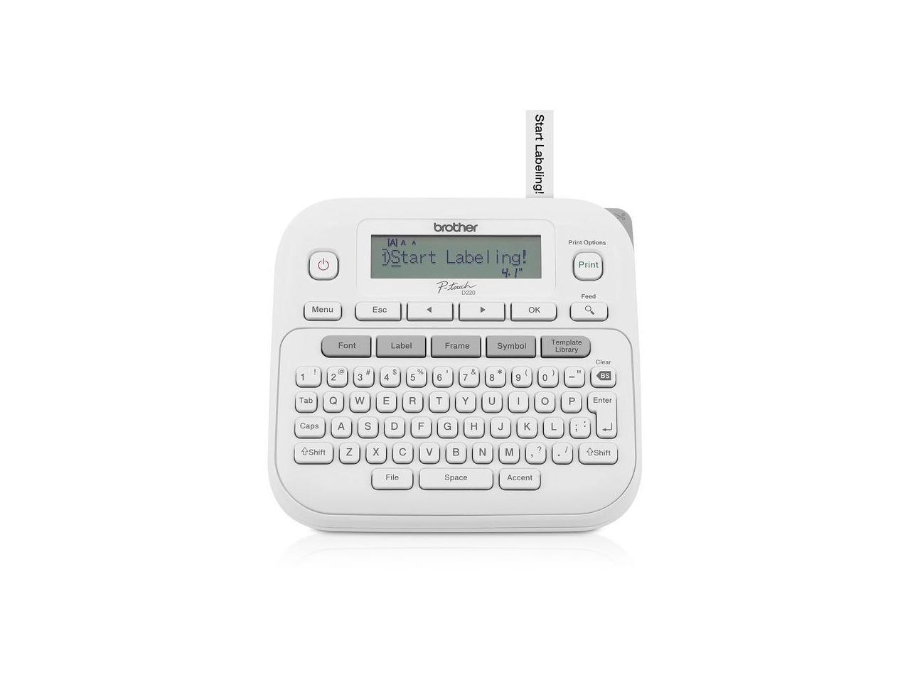 Brother® P-touch PT-D220 Home/Office Everyday Label Maker - 14 Fonts - 180 dpi - Tape - QWERTY - for Home, Office 2