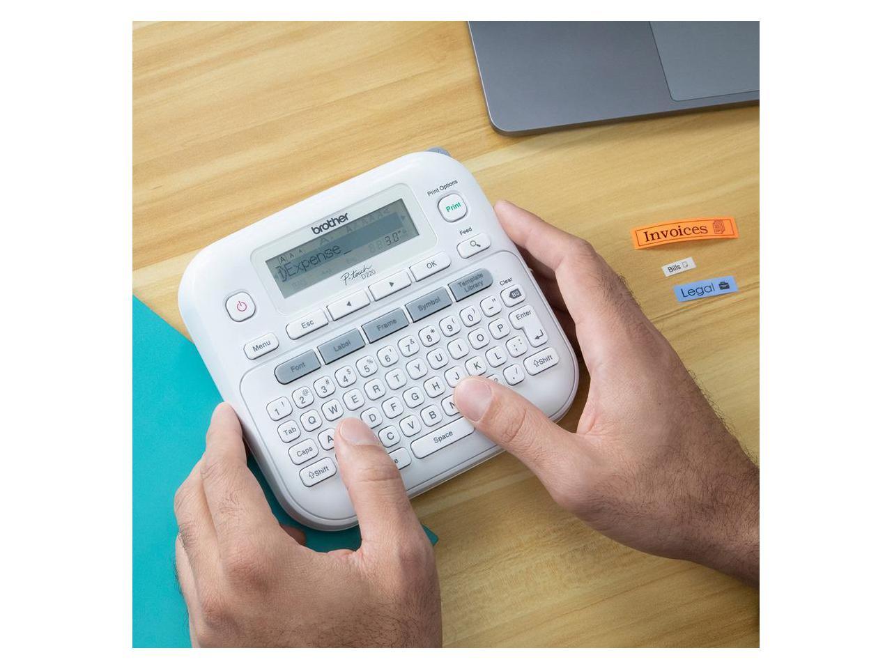 Brother® P-touch PT-D220 Home/Office Everyday Label Maker - 14 Fonts - 180 dpi - Tape - QWERTY - for Home, Office 3