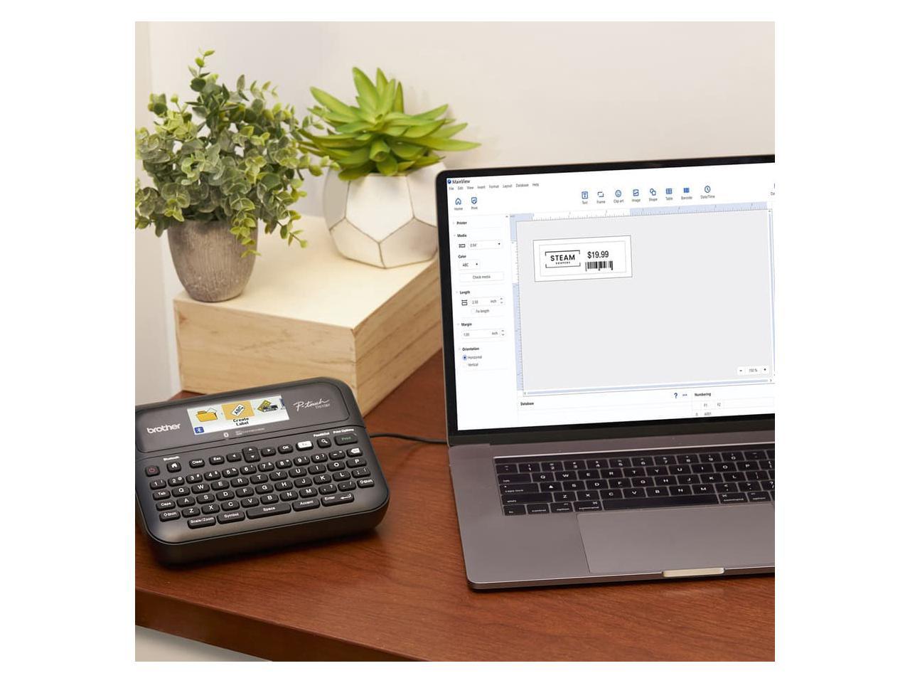 Brother P-touch Business Professional Connected Label Maker with Case PTD610BTVP 3