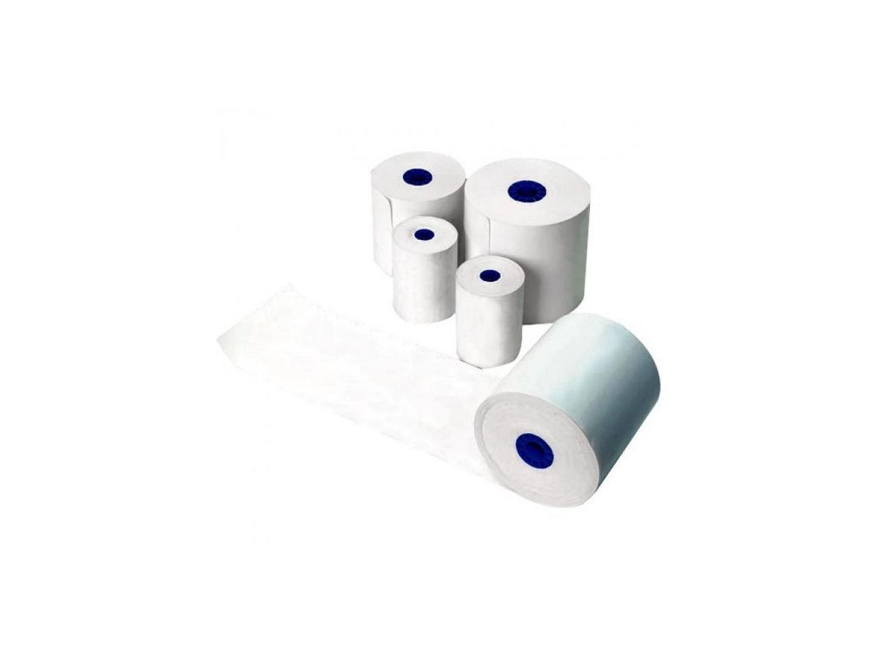 Star Micronics Linerless Label Paper for TSP654SK - 58mm Width, 170 ft Length, 6 Rolls/Case, Linerless Label, Blue Core 2