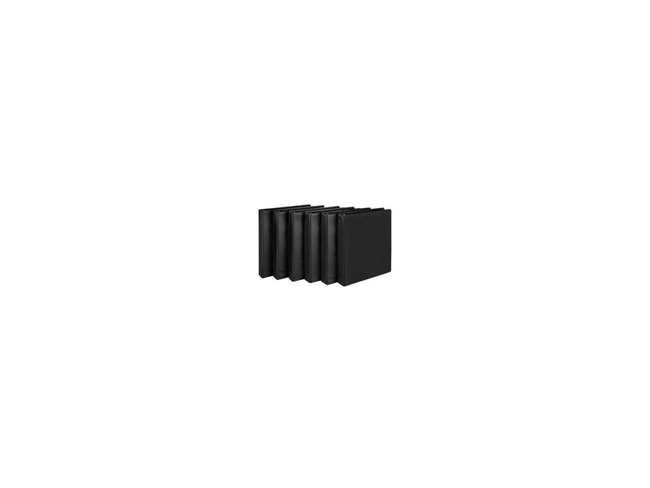 Samsill 1/2" 3-Ring View Binders Black 12/Pack (I08510C) 2