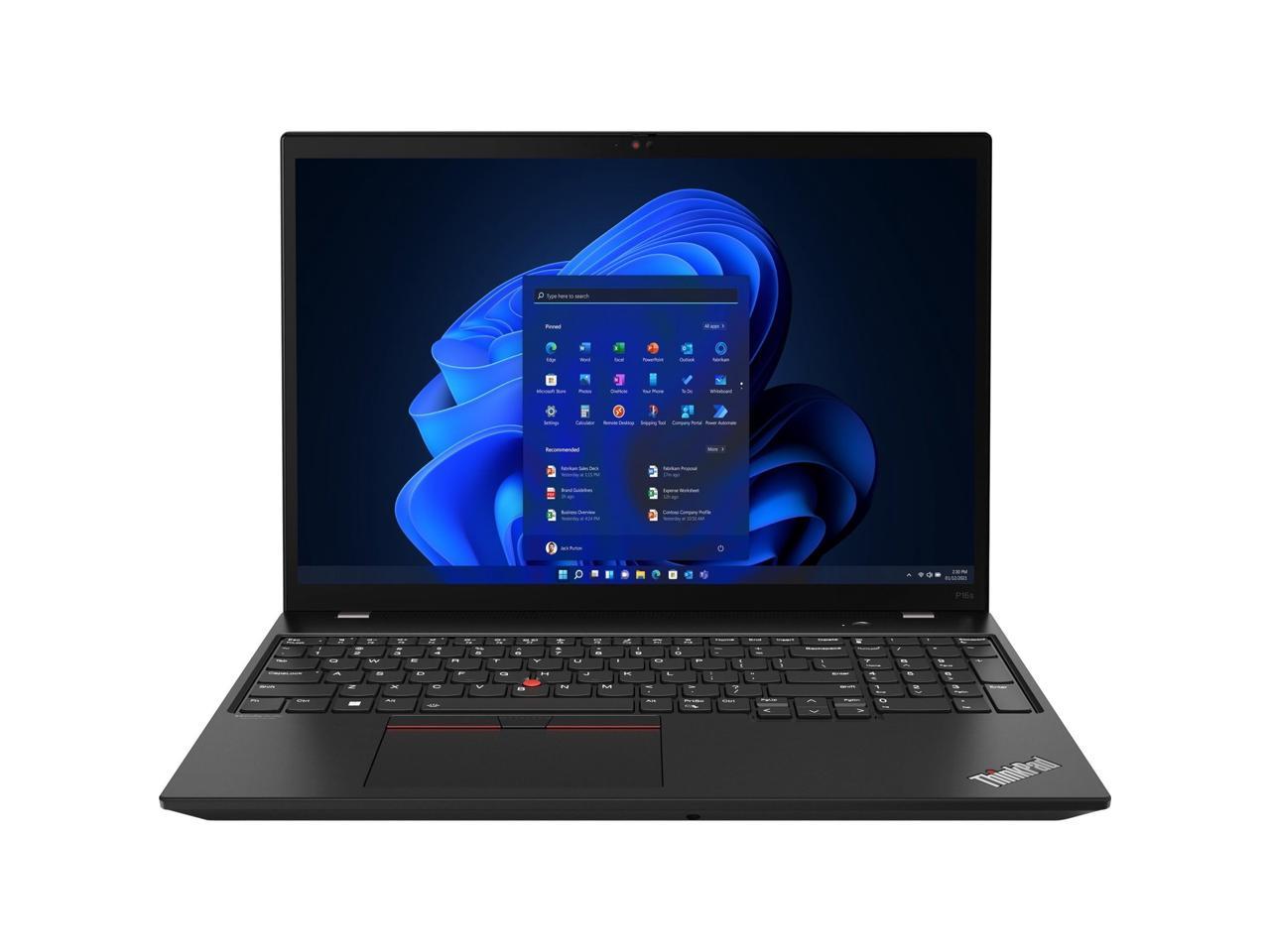 Lenovo ThinkPad P16s Gen 2 21K9001CUS 16" Touchscreen Mobile Workstation - WUXGA - 1920 x 1200 - AMD Ryzen 7 PRO 7840U Octa-core (8 Core) 3.30 GHz - 32 GB Total RAM - 32 GB On-board Memory - 512 2