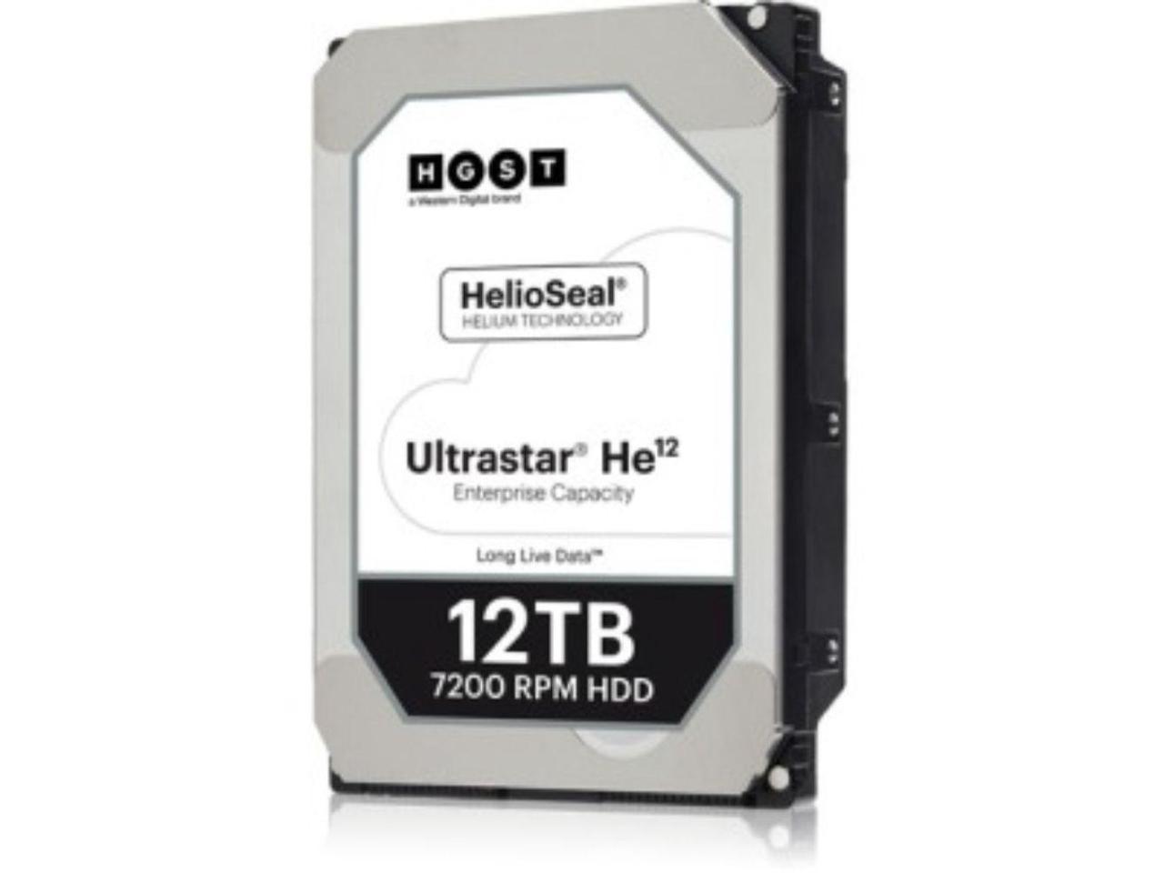 WD Ultrastar DC HC520 | HUH721212AL4200 (0F29560) | 12TB 7200 RPM 4Kn SAS 12Gb/s 256MB Cache 3.5-Inch Internal Enterprise HDD Data Center Hard Disk Drive 5