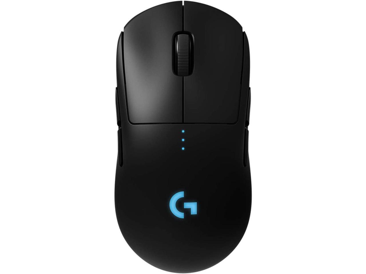 Logitech - G PRO Lightweight Wireless Optical Ambidextrous Gaming Mouse with RGB Lighting - Black 1