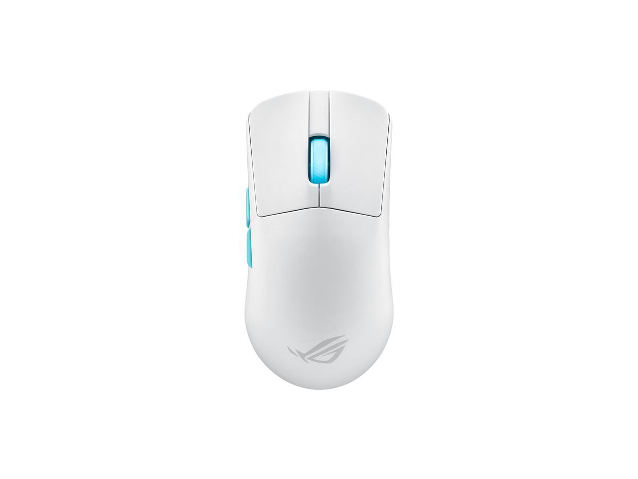 Asus ROG Harpe Ace Aim Lab Edition Gaming Mouse, 54 g Ultra-Lightwieght, Connectivity (2.4GHz RF, Bluetooth, Wired), 36K DPI Sensor, 5 Programmable Buttons, ROG SpeedNova, Esports & FPS Gaming, White 1