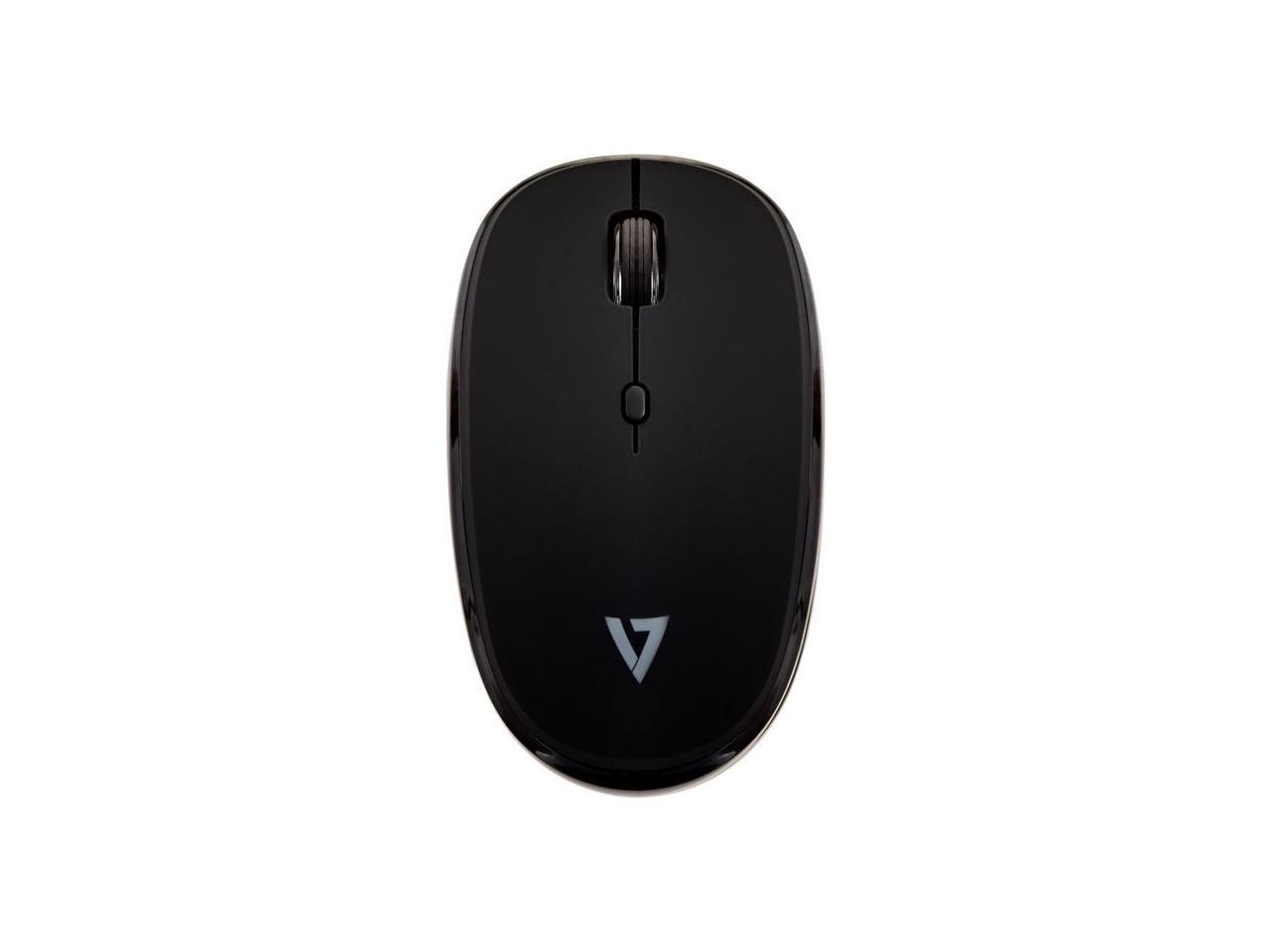 V7 Bluetooth Silent 4-Button Mouse Black MW550BT 1