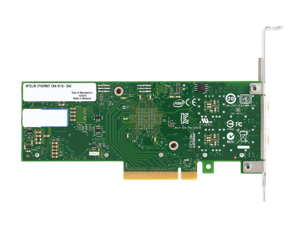 Intel X710DA2 Ethernet Converged Network Adapter PCIe 3.0, x8 Dual port 4