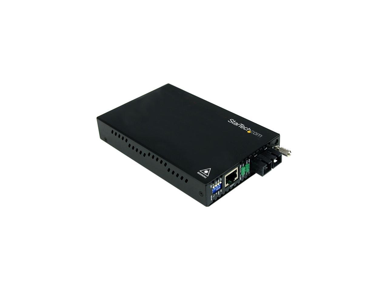 StarTech ET90110SC2 10/100 Mbps Multi Mode Fiber Media Converter with SC 2 km 1