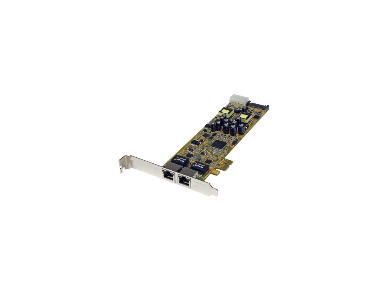 StarTech.com Dual Port PCI Express Gigabit Ethernet PCIe Network Card Adapter - PoE/PSE 1