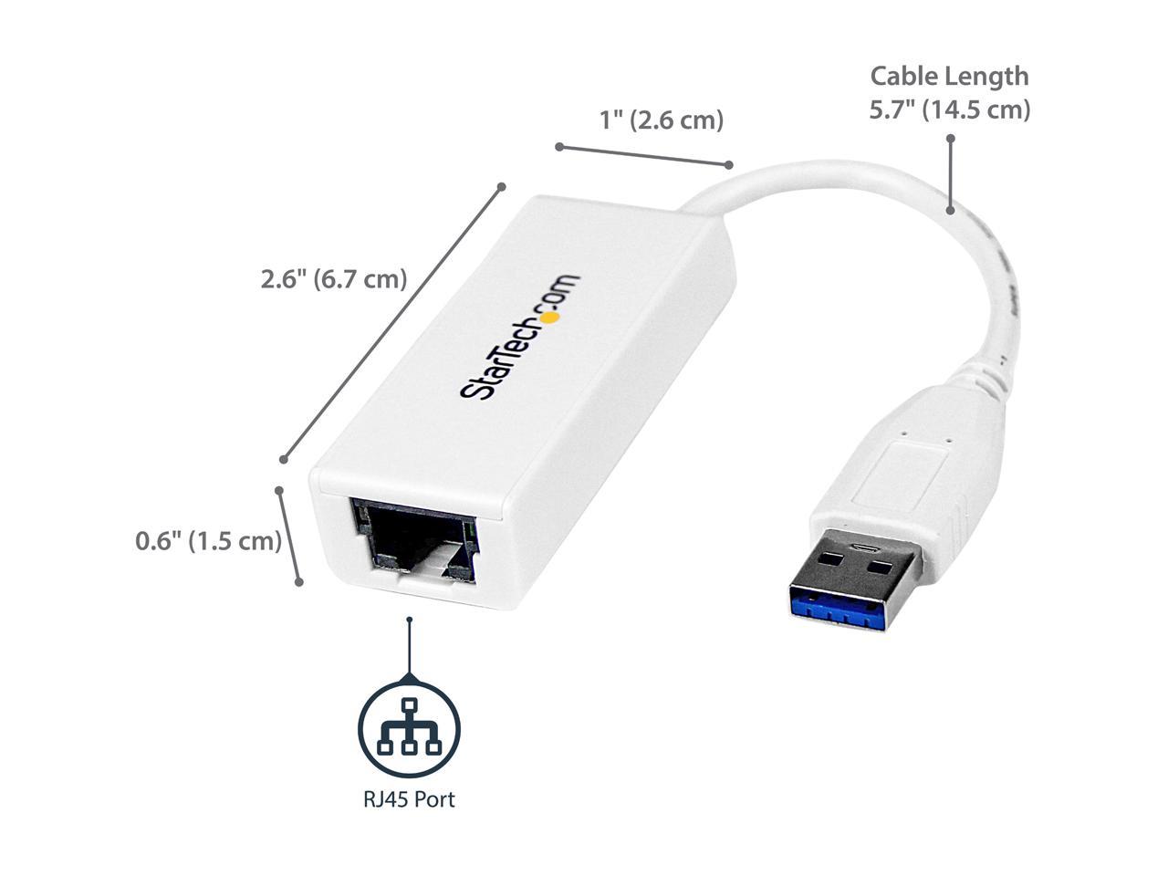 StarTech USB31000SW USB 3.0 to Gigabit Ethernet NIC Network Adapter 2