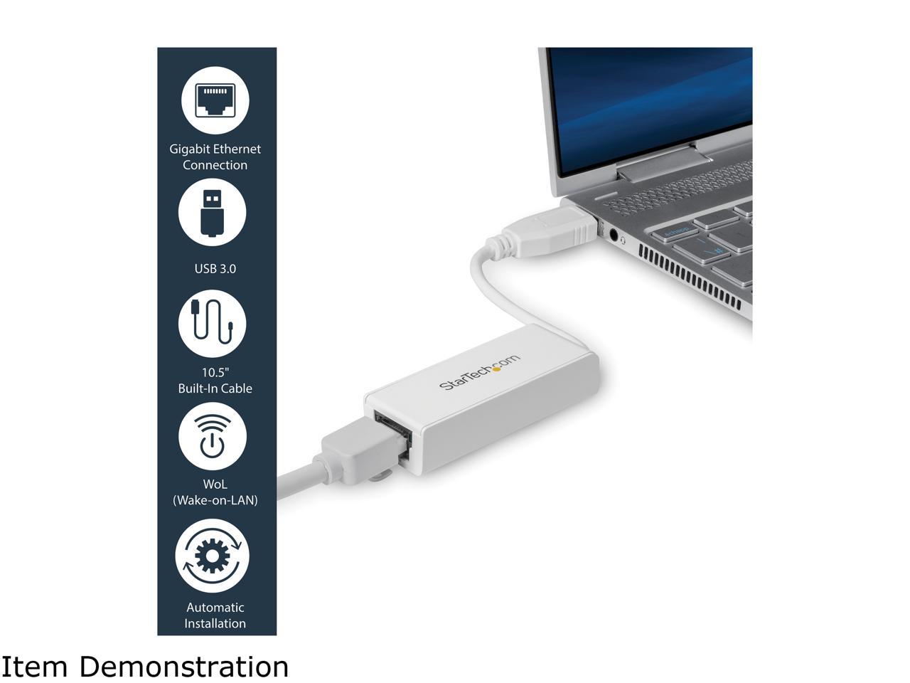 StarTech USB31000SW USB 3.0 to Gigabit Ethernet NIC Network Adapter 3